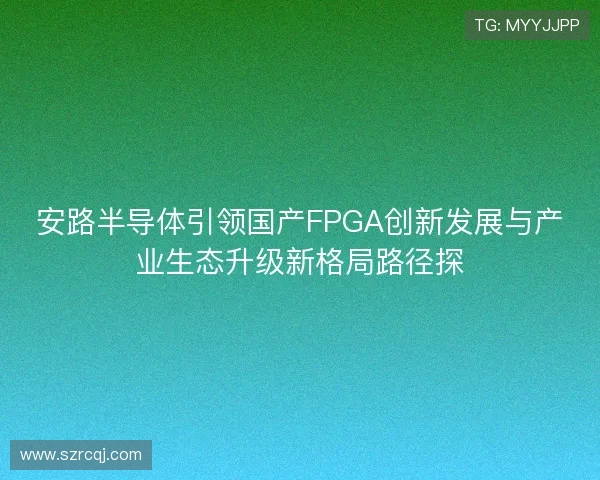 安路半导体引领国产FPGA创新发展与产业生态升级新格局路径探